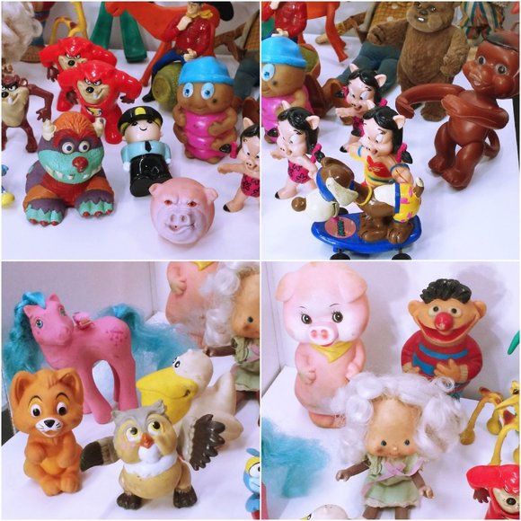Lot of 27 Vintage 70s-80s Toys Assorted Karcher Monster Ernie Lil Pony Taz Smurf - Picture 7 of 12